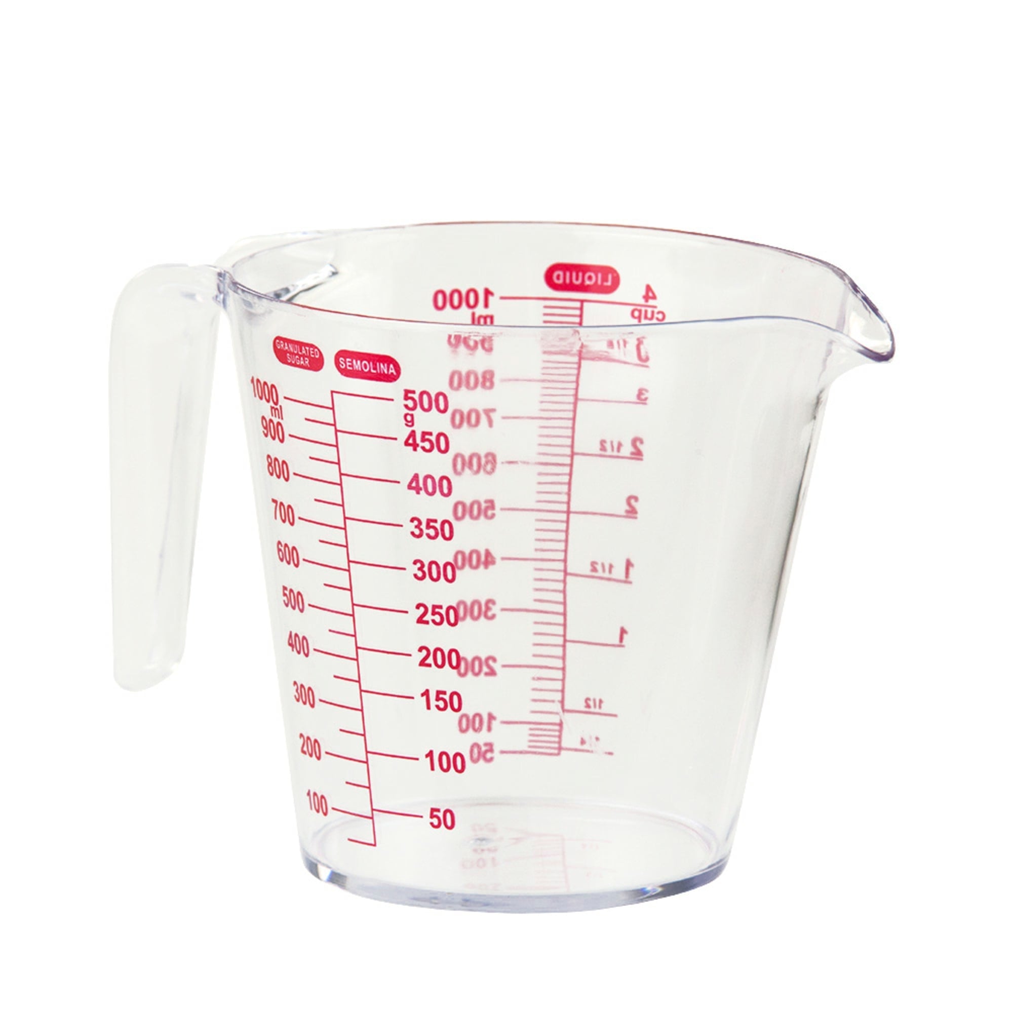 Home Basics 1 Liter Plastic Measuring Cup $1.25 EACH, CASE PACK OF 24