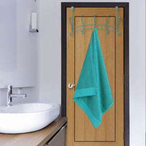 Home Basics Shelby 5 Hook Over the Door Hanging Rack, Turquoise $5.00 EACH, CASE PACK OF 12