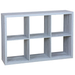 Load image into Gallery viewer, Home Basics 6 Open Cube Organizing Wood Storage Shelf, Grey $100.00 EACH, CASE PACK OF 1