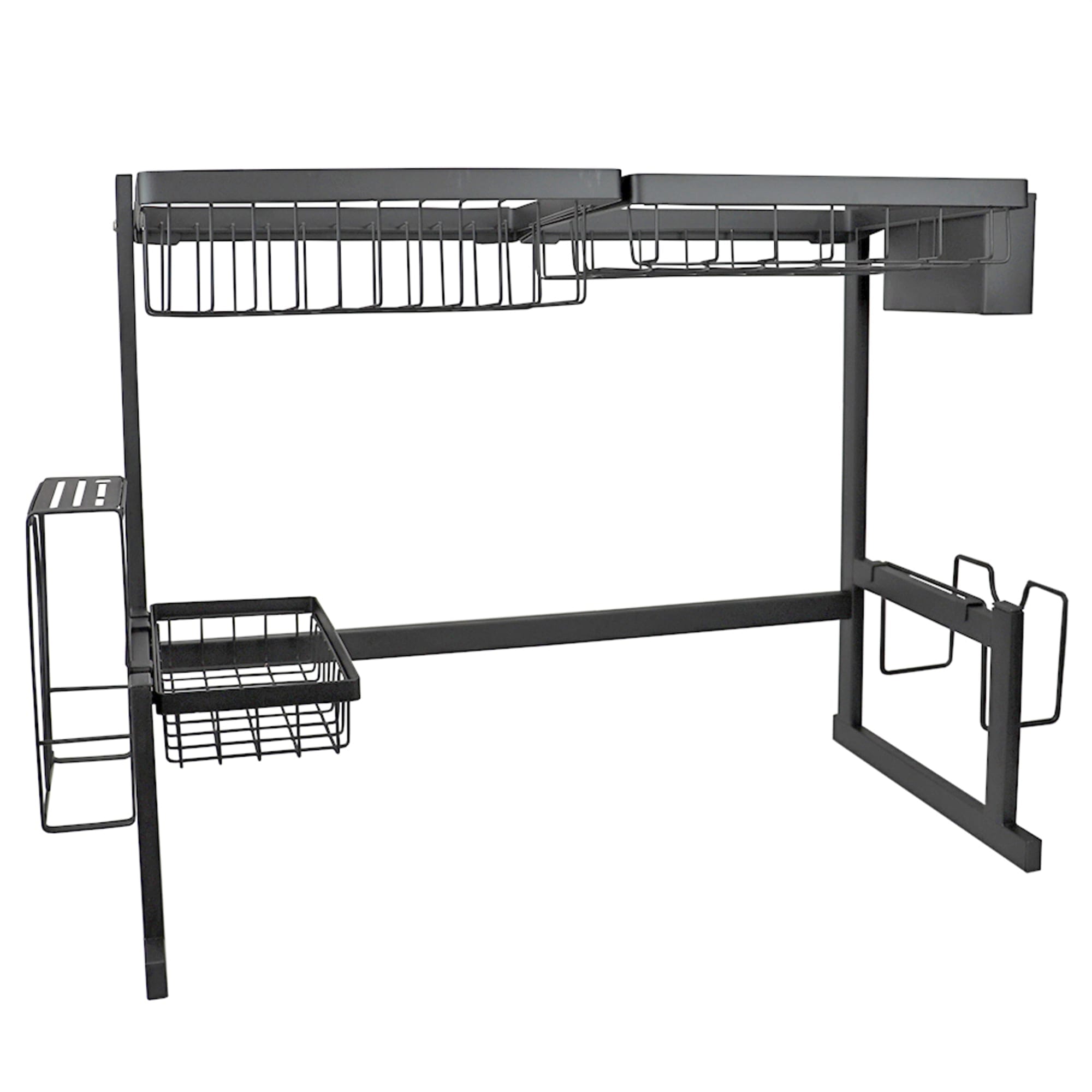 Home Basics Deluxe Over the Sink Steel Kitchen Station, Black $60.00 EACH, CASE PACK OF 1