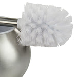 Load image into Gallery viewer, Home Basics Hide-Away Toilet Brush with Round Stainless Steel Hygienic Holder, Silver $10.00 EACH, CASE PACK OF 12
