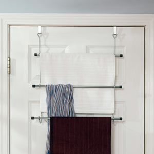 Home Basics Over-the-Door Chrome Towel Rack $7.50 EACH, CASE PACK OF 12