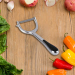 Load image into Gallery viewer, Home Basics Nova Collection Zinc Horizontal Vegetable Peeler, Silver $3.00 EACH, CASE PACK OF 24