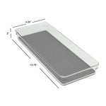 Load image into Gallery viewer, Home Basics 6" x 15" x 2" Plastic Drawer Organizer with Rubber Liner $5.00 EACH, CASE PACK OF 24