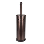 Load image into Gallery viewer, Home Basics Vented Stainless Steel Toilet Brush Set, Bronze $5.00 EACH, CASE PACK OF 12