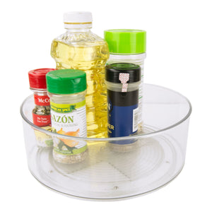 Home Basics Plastic Lazy Susan, Clear $4.00 EACH, CASE PACK OF 12