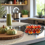 Load image into Gallery viewer, Home Basics Black Lattice Fruit Bowl $6.00 EACH, CASE PACK OF 6
