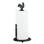Load image into Gallery viewer, Home Basics Cast Iron Rooster Paper Towel Holder, Black $12.00 EACH, CASE PACK OF 3
