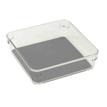 Load image into Gallery viewer, Home Basics 6" x 6" x 2" Plastic Drawer Organizer with Rubber Liner $3.00 EACH, CASE PACK OF 24
