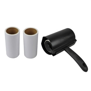 Home Basics 3 Pack Extra Wide Adhesive Lint Roller with Adhesive Roll, Black $4.00 EACH, CASE PACK OF 24