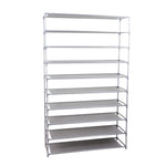 Load image into Gallery viewer, Home Basics 50 Pair Non-Woven Multi-Purpose Stackable Free-Standing Shoe Rack, Grey $25.00 EACH, CASE PACK OF 6
