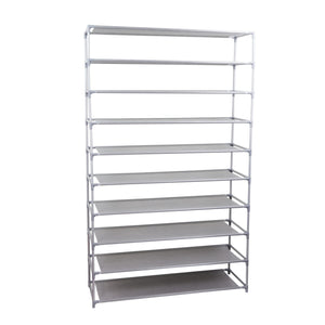 Home Basics 50 Pair Non-Woven Multi-Purpose Stackable Free-Standing Shoe Rack, Grey $25.00 EACH, CASE PACK OF 6