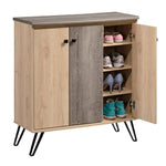 Load image into Gallery viewer, Home Basics 4 Tier Shoe Cabinet, Natural $120 EACH, CASE PACK OF 1
