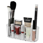 Load image into Gallery viewer, Home Basics Oval Plastic Cosmetic Organizer, Clear $2.50 EACH, CASE PACK OF 48