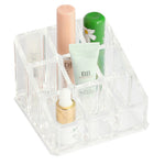 Load image into Gallery viewer, Home Basics Small 9 Compartment Plastic Cosmetic Organizer, Clear $2.50 EACH, CASE PACK OF 12