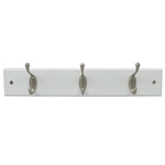 Load image into Gallery viewer, Home Basics 3 Double Hook Wall Mounted Hanging Rack, White $8.00 EACH, CASE PACK OF 12
