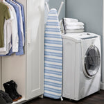 Load image into Gallery viewer, Seymour Home Products Adjustable Height, 4-Leg Ironing Board With Perforated Top, Blue Stripe (4 Pack) $30.00 EACH, CASE PACK OF 4
