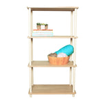 Load image into Gallery viewer, Home Basics 4 Tier Rectangular Corner Shelf, Natural $40.00 EACH, CASE PACK OF 3
