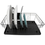 Load image into Gallery viewer, Home Basics 3 Piece Dish Rack, Black $10.00 EACH, CASE PACK OF 6
