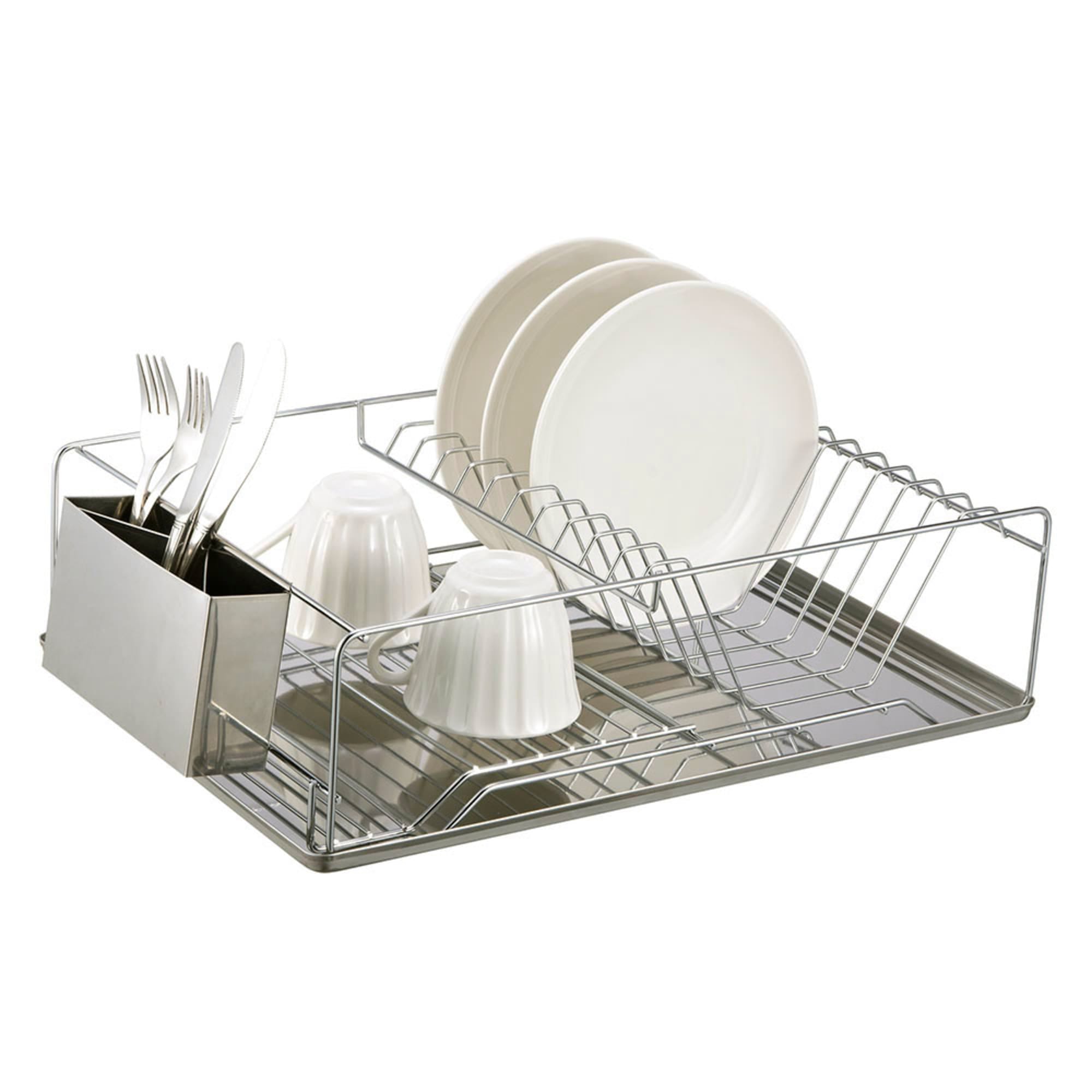 Home Basics Chrome Plated Steel Dish Rack with Tray $20.00 EACH, CASE PACK OF 6