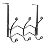 Load image into Gallery viewer, Home Basics Chevron 3 Dual Hook Over the Door Organizing Rack, Chrome $5.00 EACH, CASE PACK OF 12
