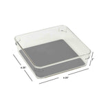 Load image into Gallery viewer, Home Basics 6" x 6" x 2" Plastic Drawer Organizer with Rubber Liner $3.00 EACH, CASE PACK OF 24