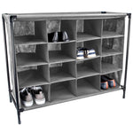 Load image into Gallery viewer, Home Basics 16 Pair Non-Woven Shoe Rack, Grey $20.00 EACH, CASE PACK OF 6
