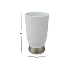 Load image into Gallery viewer, Home Basics Rubberized Plastic Tumbler with Steel Base, White $3.00 EACH, CASE PACK OF 12