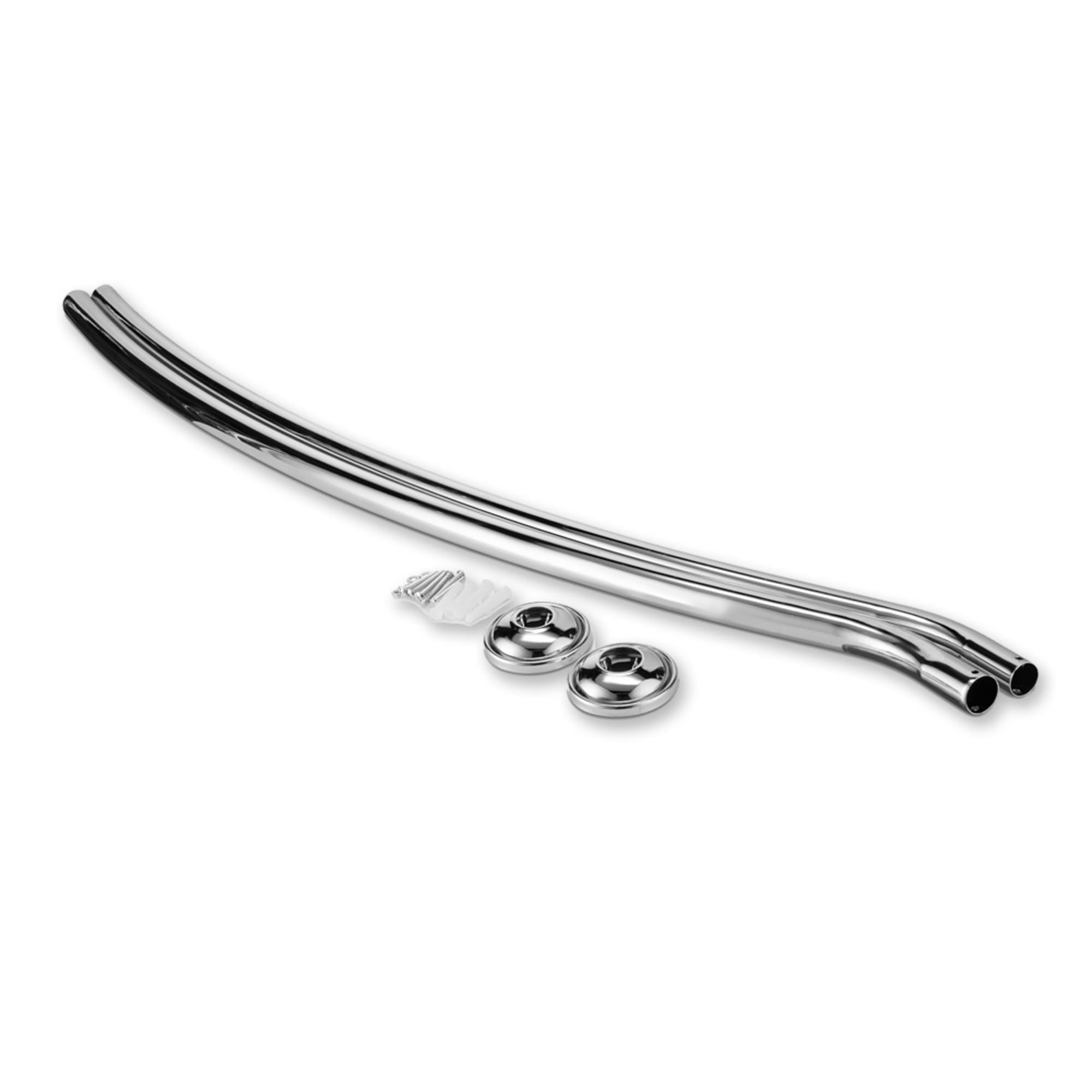 Home Basics Steel Curved Shower Rod, Chrome $15.00 EACH, CASE PACK OF 8
