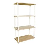 Load image into Gallery viewer, Home Basics 4 Tier Rectangular Corner Shelf, Natural $40.00 EACH, CASE PACK OF 3
