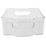 Load image into Gallery viewer, Home Basics Multi-Purpose Plastic Fridge Bin, Clear $4.00 EACH, CASE PACK OF 12
