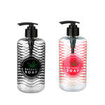 Load image into Gallery viewer, Home Basics Printed 16oz Soap Dispenser, Black - Black