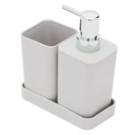 Load image into Gallery viewer, Home Basics 3 Piece Bath Accessory Set with Tray $4.00 EACH, CASE PACK OF 12
