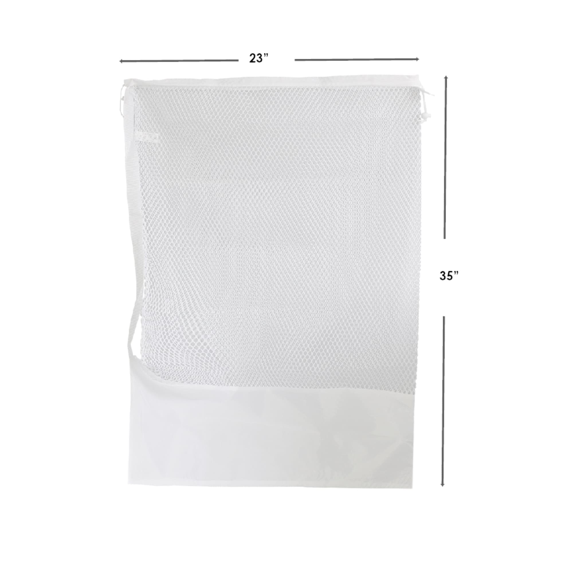Home Basics Mesh Laundry Bag with Handle $3.00 EACH, CASE PACK OF 24