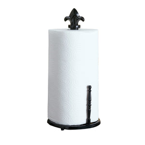 Home Basics Cast Iron Fleur De Lis Paper Towel Holder, Black $10.00 EACH, CASE PACK OF 3