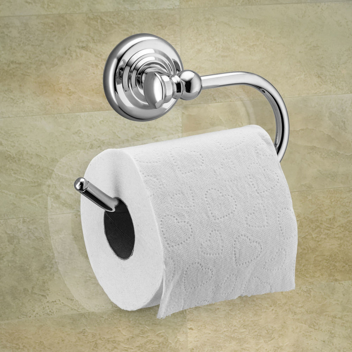Home Basics Wall-Mounted Toilet Paper Holder, BATH ORGANIZATION