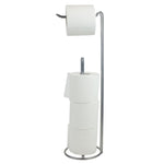 Load image into Gallery viewer, Home Basics Freestanding Dispensing Toilet Paper Holder, Satin Nickel $6.00 EACH, CASE PACK OF 12

