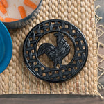 Load image into Gallery viewer, Home Basics Cast Iron Rooster Trivet, Black $5.00 EACH, CASE PACK OF 6
