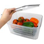 Load image into Gallery viewer, Home Basics Large Produce Saver with Removable Colander, Clear $8.00 EACH, CASE PACK OF 6
