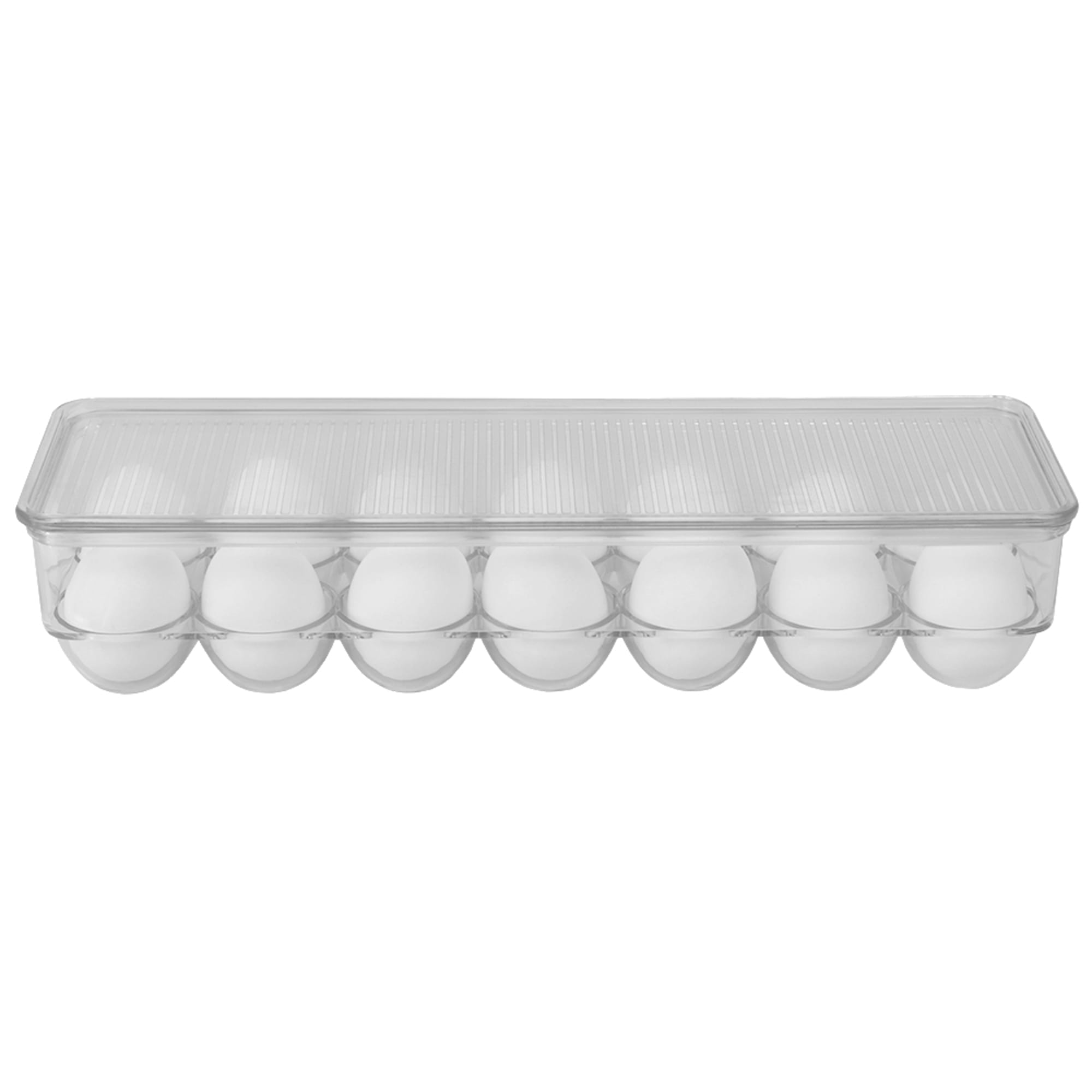 Home Basics 14 Egg Plastic Holder with Lid, Plastic $4.00 EACH, CASE PACK OF 12