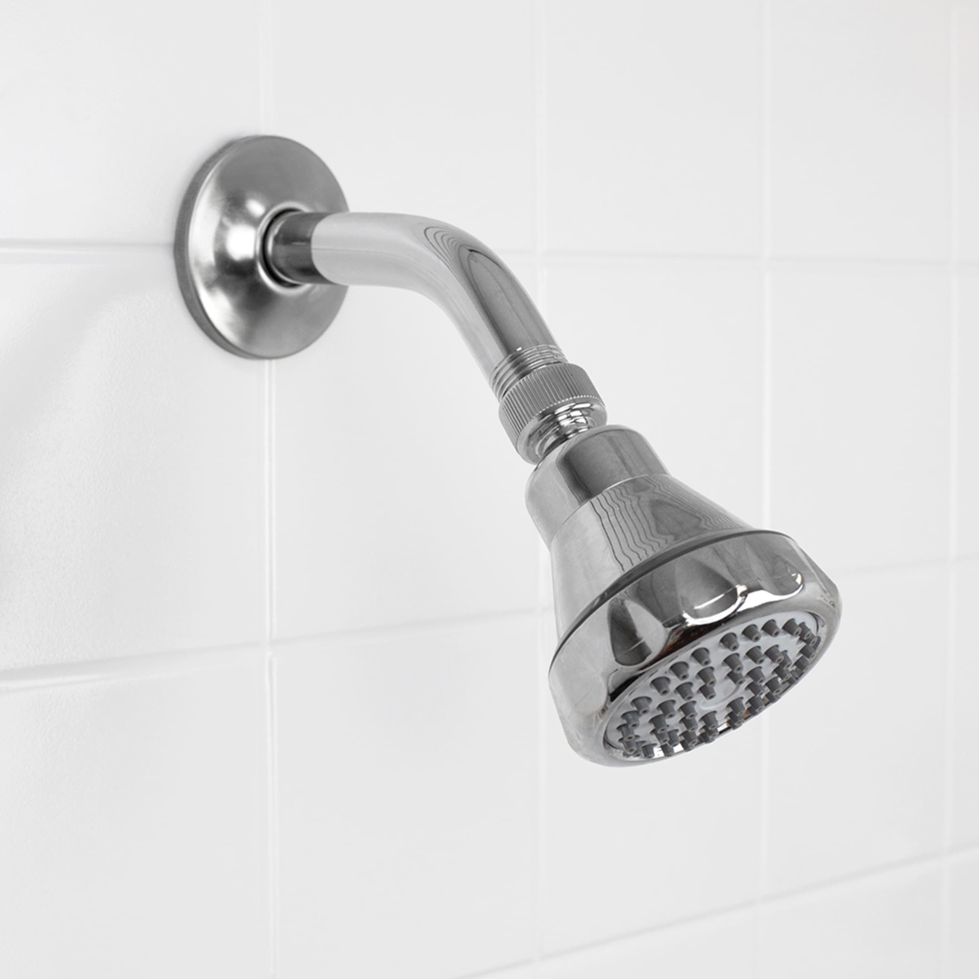 Home Basics Oasis Single Function Fixed Shower Head, Chrome $4.00 EACH, CASE PACK OF 12