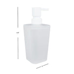 Load image into Gallery viewer, Home Basics Frosted Rubberized Plastic 10 oz. Hand Soap Dispenser with Plastic Pump $4.00 EACH, CASE PACK OF 12