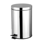 Load image into Gallery viewer, Home Basics  5 Liter Polished Stainless Steel Round Waste Bin, Silver $10.00 EACH, CASE PACK OF 12
