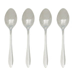 Load image into Gallery viewer, Home Basics 4 Piece Stainless Steel Dinner Spoons, Silver $2.00 EACH, CASE PACK OF 24