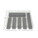 Load image into Gallery viewer, Home Basics 12" x 15" Plastic Drawer Organizer with Rubber Liner $8.00 EACH, CASE PACK OF 12