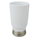 Load image into Gallery viewer, Home Basics Rubberized Plastic Tumbler with Steel Base, White $3.00 EACH, CASE PACK OF 12