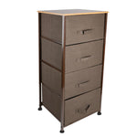 Load image into Gallery viewer, Home Basics 4 Drawer Storage Organizer, Brown $50.00 EACH, CASE PACK OF 1
