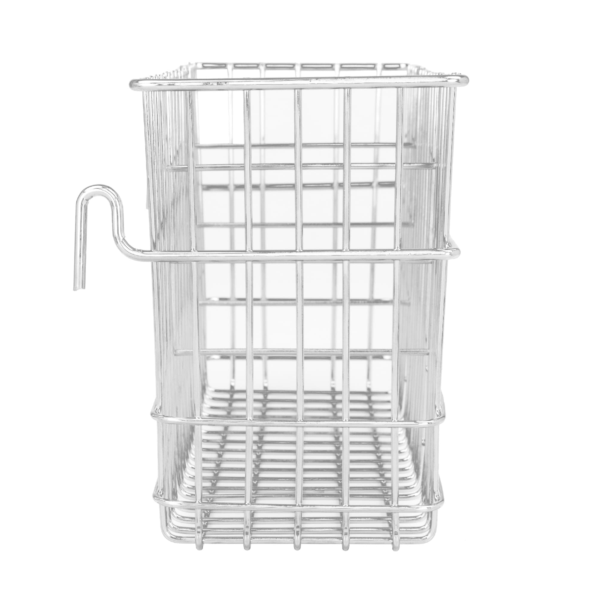 Home Basics 3 Slot Hanging Chrome Plated Steel Cutlery Drying Rack Basket Holder $3.00 EACH, CASE PACK OF 24