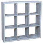 Load image into Gallery viewer, Home Basics 9 Open Cube Organizing Storage Shelf, Grey $125.00 EACH, CASE PACK OF 1