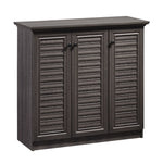 Load image into Gallery viewer, Home Basics 4 Tier Wide Shoe Cabinet with Louvered Doors, Ash $125 EACH, CASE PACK OF 1